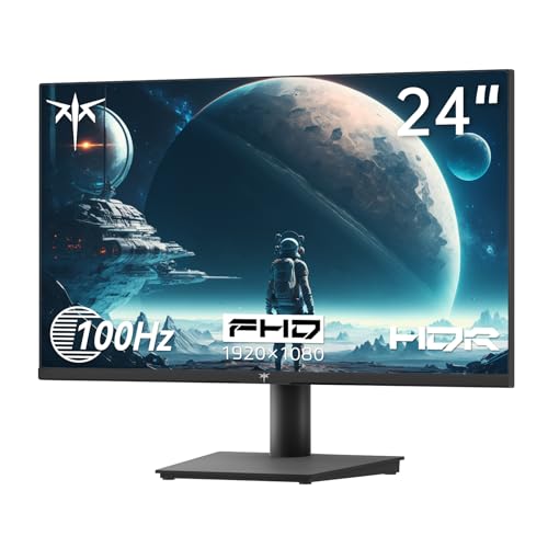 KTC 24.5'' Gaming Monitor 180Hz FHD,Fast IPS 1080P 1 ms, 128% sRGB HDR10,Freesync HDMI x 2 /DP x 1 VESA Tilt Adjustable Xbox PS5 Switch (HDMI Cable Included)