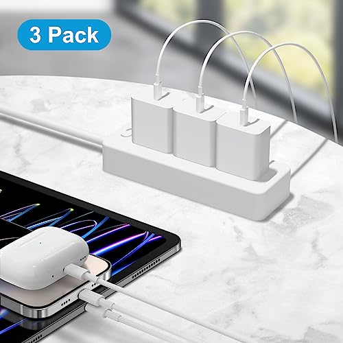 INCORIC [3 Pack] iPhone 14 13 12 11 Charger 20W USB-C Charger Blocks and 6Ft iPhone Charger Cable Compatible with iPhone 14/13/12/11/Xs/8