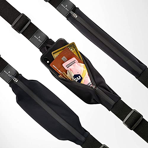 Slim Running Belt for Women & Men [Fits ALL Phones], Runners Fanny Pack for Men, Running Belt, Money Belt, Running Gear, Waist Bag Workout Gear, Fishing Belt, iPhone Running Phone Holder Waist Pack…