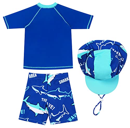 Baby Boys Swimming Set Elastic SPF50+ Sun Protection Swimsuit Swimwear Set 2-4T