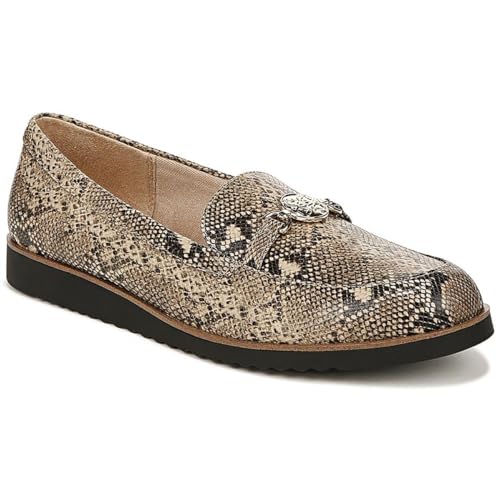 LifeStride Womens Zen Loafers Hazelnut Snake 8 M