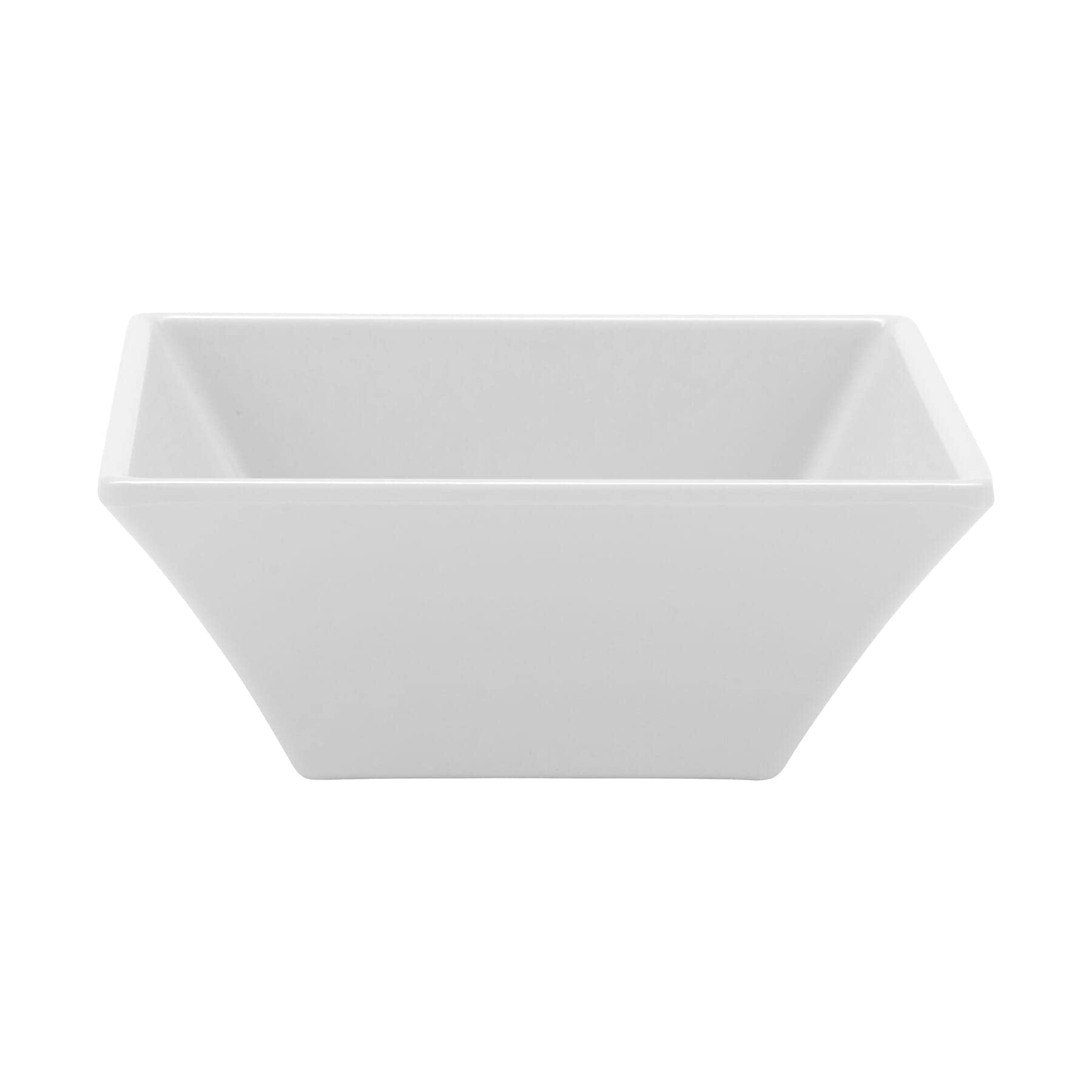 G.E.T. ML-238-W 14 oz., 5" White Square Bowl, Break Resistant, Siciliano (Qty,1)