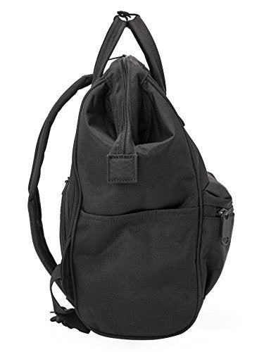 Kah&Kee Polyester Travel Backpack Functional Anti-theft School Laptop for Women Men (Pink* Navy, Medium)