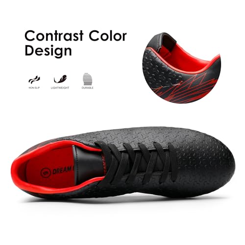 DREAM PAIRS Men's Firm Ground Soccer Cleats Shoes,Size 12,Neon/Green/Royal,MEGA-1