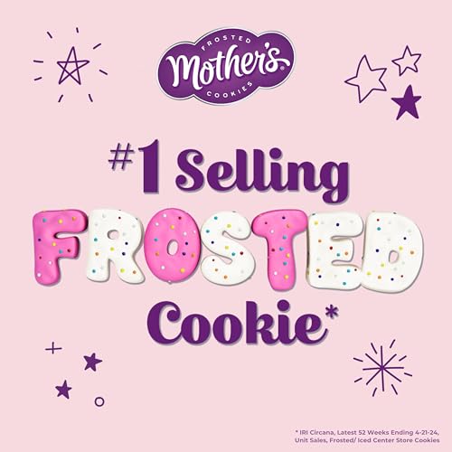 MOTHER'S Limited Batch Puppy Love Frosted Cookies 30 count box of 0.5oz bags, Valentine's Classroom Exchange - 15oz / 425g