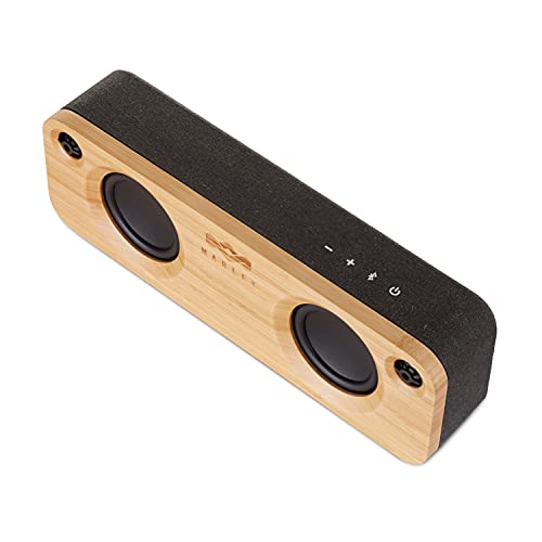 House of Marley - Get Together Bluetooth Portable Bluetooth Speaker and Audio System - 3.5 Woofer & 1 Tweeters, 30m Wireless Range, 8 Hour Playtime, Sustainably Crafted, Signature Black