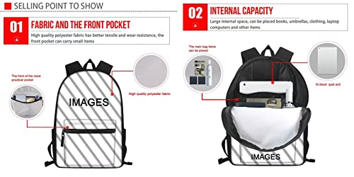 DISNIMO Horse Boys Backpack with Lunch Box Elementary Kids Bookbag Cool Girls School Backpacks with Lunch Bag Pencil Case 3 Piece Middle School Backpack Lunch Box and Pencil Case Set for Teens