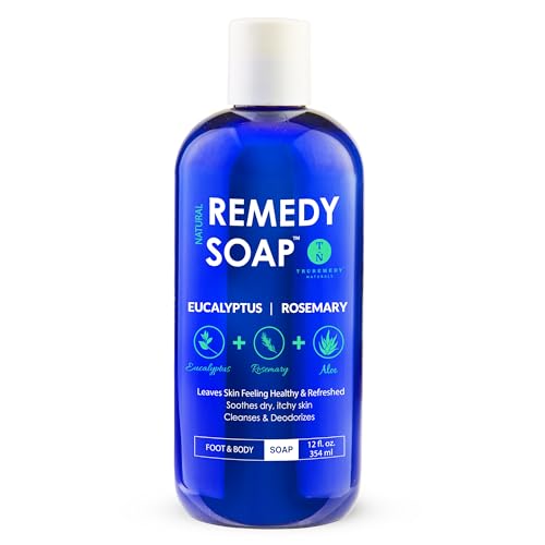 Truremedy Naturals Eucalyptus + Rosemary Body Wash - Body Wash for Therapeutic & Relaxing - Eucalyptus + Rosemary Body Wash (1 pk, 12 oz)
