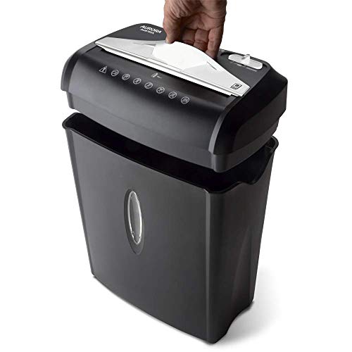 Aurora AU875XA Paper and Credit Card Shredder with 3.7-Gallon Wastebasket, 8-Sheet Cross-Cut with Basket