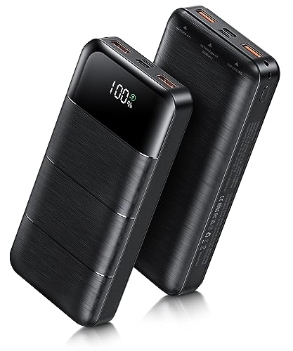 LOVELEDI Power-Bank-Portable-Charger - 32000mAh Power Bank Output PD 30W and QC4.0 Fast Charger Portable Charger with Built-in LED Display Compatible with Smartphones and All USB Devices (Black)