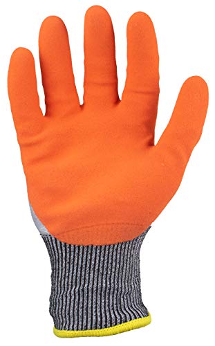 Ironclad Insulated Cut Resistant Latex Glove; Sandy Latex Coating, A6 Cut Resistant, Sized XS, S, M, L, XL, XXL (1 Pair)