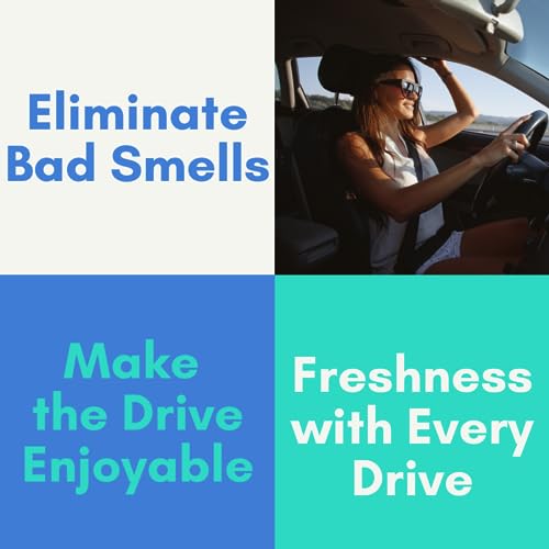 Air Jungles Sweet Popcorn Scent Car Air Freshener Clip, 6 Vent Clips, 4ml Each, Long Lasting Air Freshener, Up to 180 Days Car Refresher Odor Eliminator