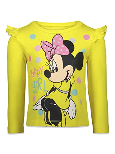 Disney Minnie Mouse Daisy Duck Infant Baby Girls 3 Pack T-Shirts Pink/Yellow/Blue 12 Months