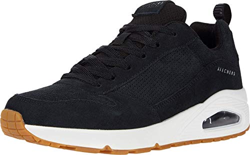 Skechers Men's UNO SR Skech Air Lace Up Food Service Shoe, Black, 7 Wide