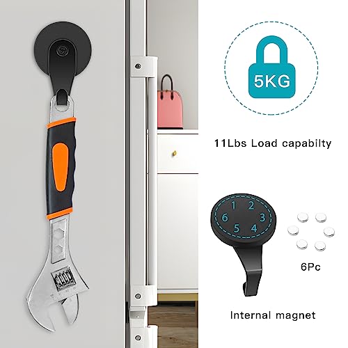 FYY Magnetic Hooks for Hanging, 2 Pack Heavy Duty Magnets with Hook for Refrigerator, Strong Magnetic Hanger Cruise Magnet Hook for Refrigerator, Home, Office, Workplace or Traveling Pattern 7