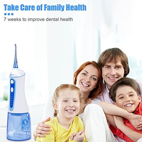 Water Dental Flosser Pick for Teeth,Grinest Cordless Water Dental pik Teeth Cleaner 7 Modes Rechargeable Oral Irrigator Portable IPX7 Waterproof Tooth flossing Cleaning for Home Travel-Black