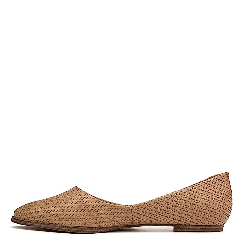 ZODIAC Women's Hill Slip On Pointed Toe Flat,Camel Woven, 5