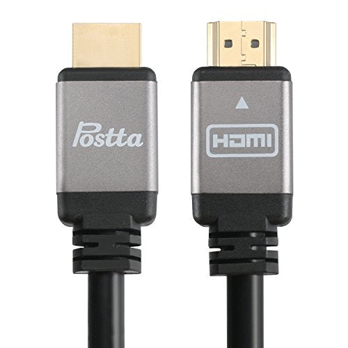 Postta HDMI Cable(20 Feet) HDMI 2.0V Support 4K 2160P,1080P,3D,Audio Return and Ethernet - 1 Pack(Grey)