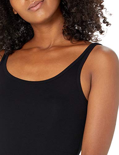 Amazon Essentials Women's Slim-Fit Thin Strap Tank Top, Pack of 2, White, Small
