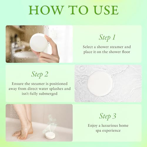 BodyRefresh Shower Steamers Aromatherapy -18 Packs Eucalyptus Mint Shower Bombs, Birthday Gifts for Women and Men, Stress Relief Self Care Gifts for Mom, Christmas Gifts, Stocking Stuffers for Women