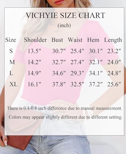 VICHYIE Fall Long Sleeve Shirts for Women Scoop Neck Top Ribbed Henley Slim Fitted Sexy Tee Casual Square Neck Basic Blouses Tshirts Teal M