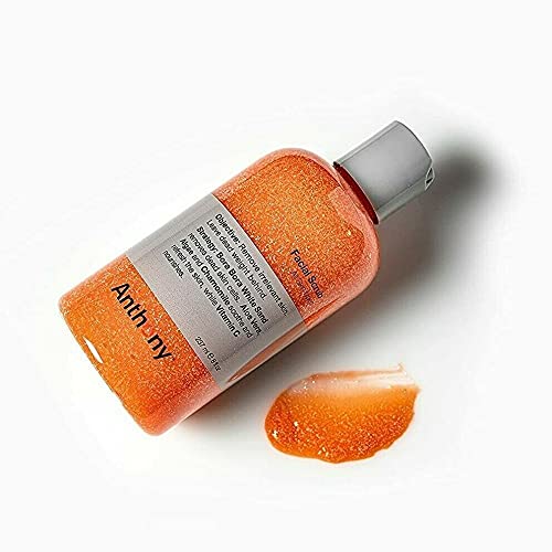 Anthony Facial Scrub – Men’s Exfoliating Face Wash with Vitamin C, Aloe, Chamomile and Algae for Deep Cleansing and Detoxifying 8 Fl Oz