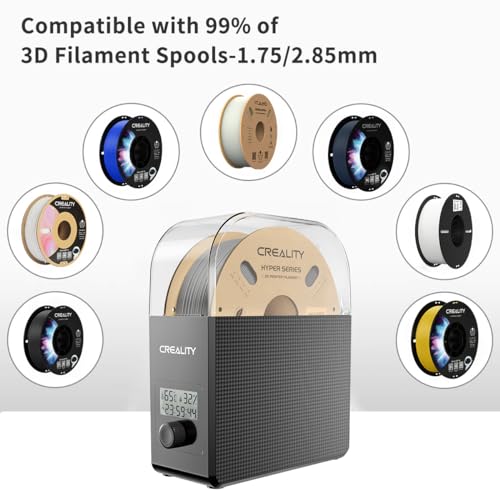 Creality Official Filament Dryer Box 2.0 with Fans, Upgraded Filament Dry Box Pro 1KG 3D Printer Filament Storage Keep Filament Dry During 3D Printing Filament Dehydrator for PLA PETG ABS TPU Nylon