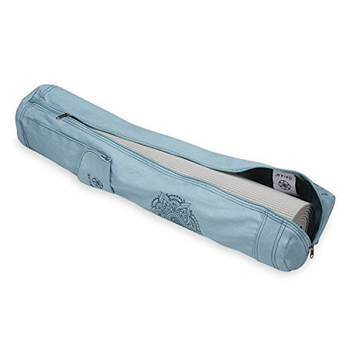 Gaiam Embroidered Cargo Yoga Mat Bag, Niagara, 30" L x 6" Diameter