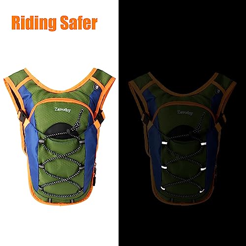 Zavothy Lightweight Mini Hydration Backpack with 1L Water Bladder Water Backpack Hydration Pack for Cycling Running Biking Small Hiking Backpack Green