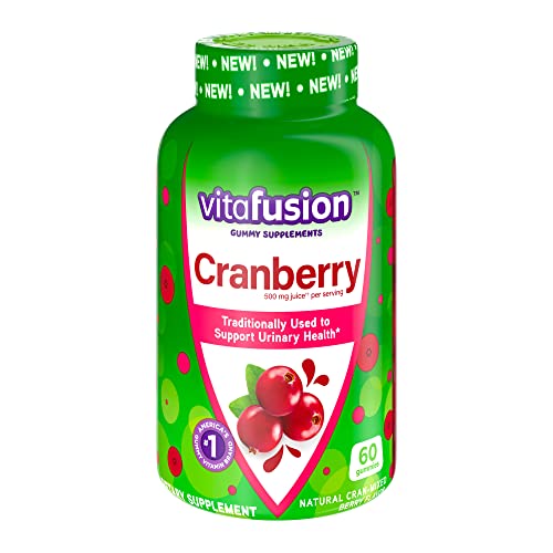 Vitafusion Cranberry Gummies for Women, 500mg Cranberry Juice Concentrate per Serving, 60ct