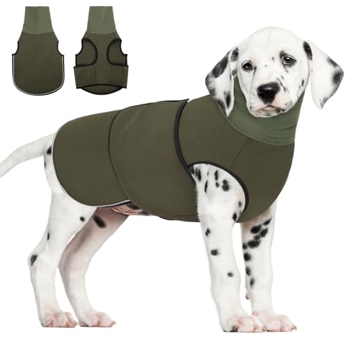 AOFITEE Dog Anxiety Calming Hoodie, Thunder Jacket for Dogs Anxiety, Breathable Dog Calming Shirt for Fireworks, Thunder, Travel, Separation, Dog Hoodies for Noise Block & Ear Protection, XS