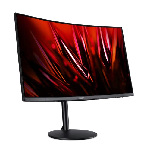 Acer EI322QK Abmiiiphx 31.5" 1500R Curved UHD (3840 x 2160) Monitor | Adaptive-Sync Support | 90% DCI-P3 | HDR 10 Support | 1 x Display Port 1.2, 2 x HDMI 2.0 Ports & 2 x HDMI 1.4 Ports,Black