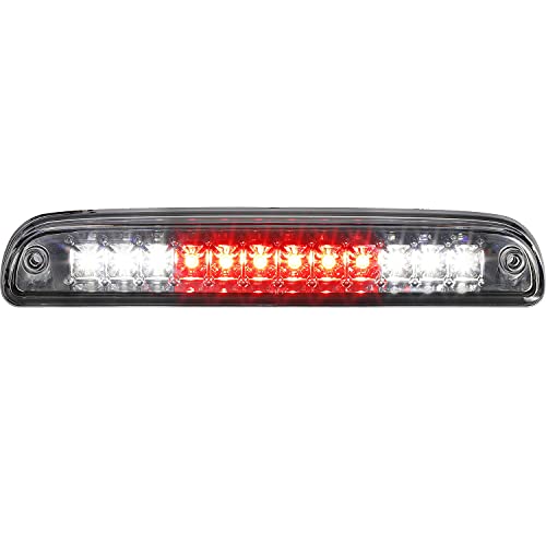 Partsam High Mount Stop Light Led 3rd Brake Light Replacement for F250 F350 F450 F550 1999-2016/Ranger/B series Third Brake Light Clear Rear Cab Roof Center Mount Brake Stop Tail Cargo Light Lamp