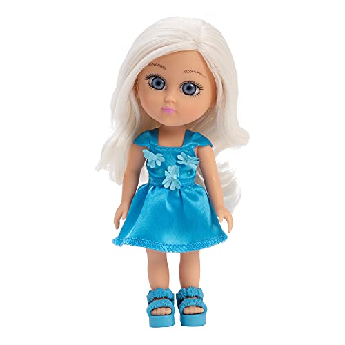 Adora Super Cuddly Fairy Garden Friends Doll Set with Color - Changing Hair, Blue Dress in Floral Applique and Matching Sandals Birthday Gift for Ages 3+ - Bluebell