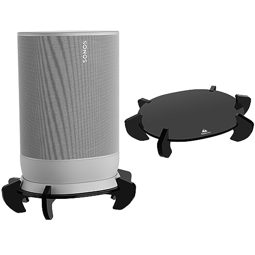 TXEsign Desktop Stand for Sonos Move - Battery-Powered Smart Speaker, Acrylic Speaker Stand Holder Base Mount Display Stand Table Stand Holder (Black)