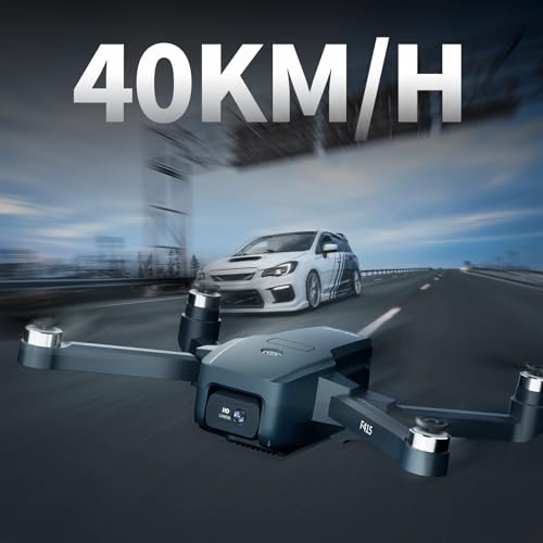 Brushless Motor Drones with 2 Cameras 40KM/h MAX Wind Resistance Class 4 for Adults Drone 5GHz WIFI FPV with HD Camera Quadricopter RC for Beginners 2 Batteries 30 Minutes X15 UAV