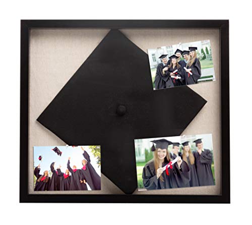 Kate & Milo Graduation Memories Frame, Grad Keepsake for Cap, Tassel, Photos, Graduation Shadowbox Wall Frame, Graduation Party Gifts