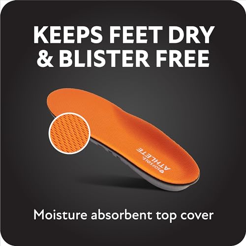 Sof Sole womens Athlete Performance Full-length Insole, Orange, 5-7.5 US