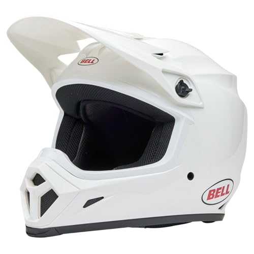 BELL MX-9 MIPS Dirt Helmet (Gloss Jackal Hi-Viz Green/Purple - Medium)