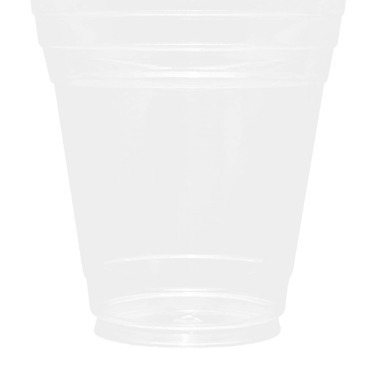Karat [1,000 ct] 12oz Plastic Cups, Clear Disposable Cold Cups for Iced Coffee, Smoothies, Cocktail, and Water, 98mm