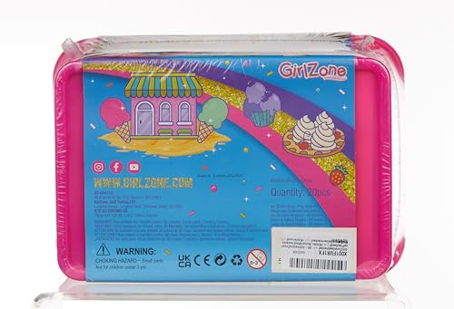 GirlZone Ice Cream Shop Play Sand Kit - 2-lb Multicolor 22-Piece Set - Sculptable Magic Sand Toys - Sensory Play for Kids