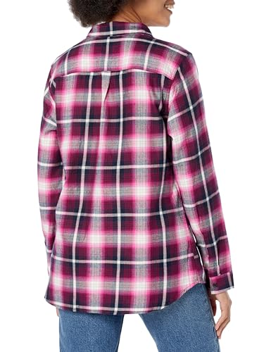 Eddie Bauer Women's Firelight Flannel Shirt, Bubble Gum