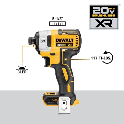 DEWALT DCK299P2 20V MAX XR 5.0Ah Premium Cordless Hammerdrill & Impact Driver Combo Kit with DEWALT DWA2FTS100 Screwdriving and Drilling Set, 100 Piece