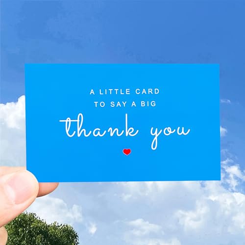 RXBC2011 Little Thank You Cards Big Thank you Notes for All Occasions 3.5 x 2 Inch Pack of 100 HOTPINK