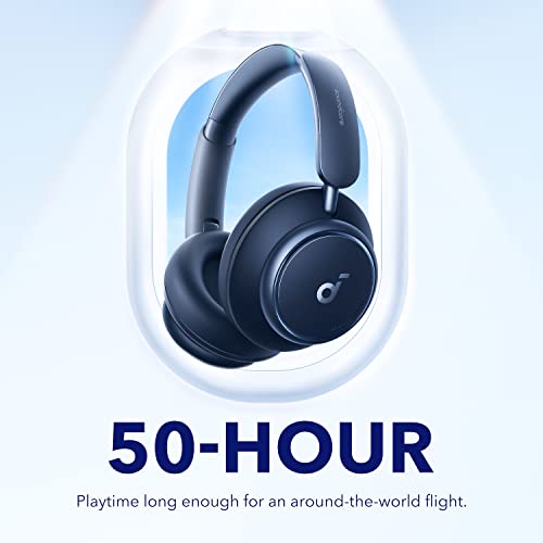 Soundcore by Anker Space Q45 Adaptive Active Noise Cancelling Headphones, Reduce Noise by Up to 98%, 50H Playtime, App Control, LDAC Hi-Res Wireless Audio, Comfortable Fit, Clear Calls, Bluetooth 5.3