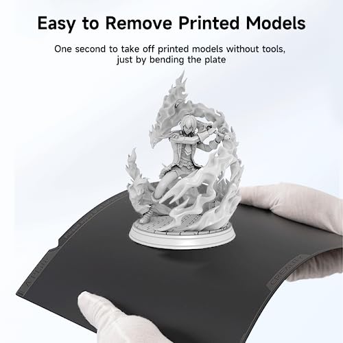 Creality Original K1 Build Plate PEI Sheet, 235x235mm Smooth Surface Flexible Removable Spring Steel Print Platform for Ender 3S1/3 S1 Pro/3 Neo/3 V2 Neo/5 S1/3V3 SE/KE K1C(Without Magnetic Base)