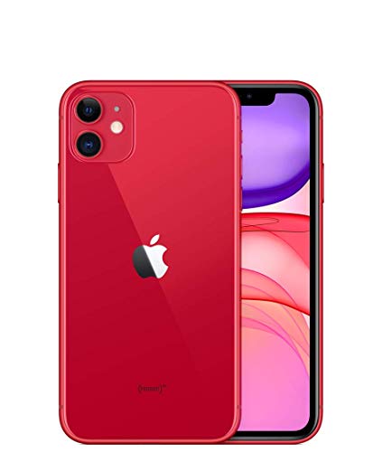 Apple iPhone 11, 128GB, Red - Fully Unlocked (Renewed Premium)