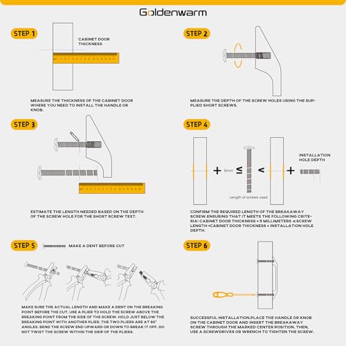 Goldenwarm 50 Pack Black Square Bar Cabinet Pull Drawer Handle Stainless Steel Modern Hardware for Kitchen and Bathroom Cabinets Cupboard, Center to Center 3-3/4in (96mm)