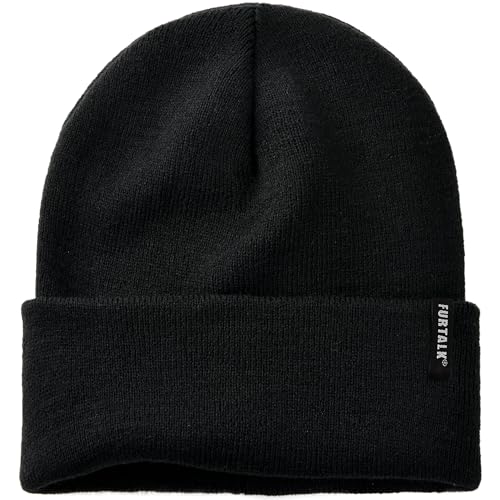 FURTALK Beanie Hat for Men Women Winter Hats for Women Men Soft Warm Unisex Cuffed Beanie Knitted Skull Cap