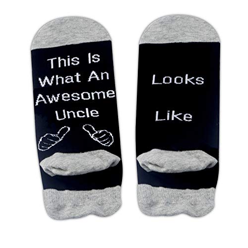 PXTIDY Funny 2 Pairs Brother Socks This Is What An Amazing Brother Looks Like Socks Gift for Brother Awesome Brother Gifts (2pairs/set)